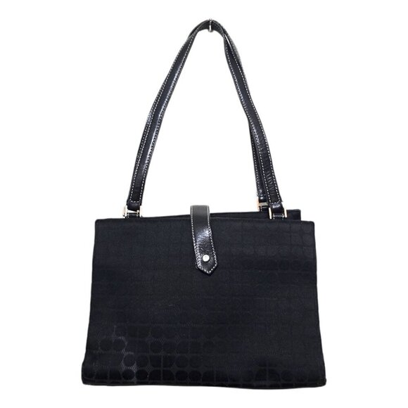 Kate Spade Vintage Black Dot Noel Sam Tote Shoulder Purse - Picture 1 of 9